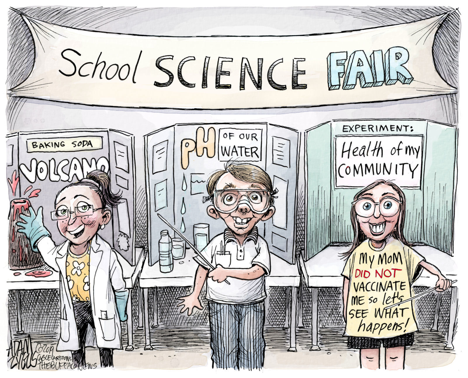 Unvaccinated by Adam Zyglis, The Buffalo News